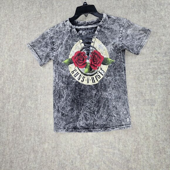 Guns N Roses Distressed Graphic Tee Size S Cotton Rock Band T-Shirt - Picture 1 of 7